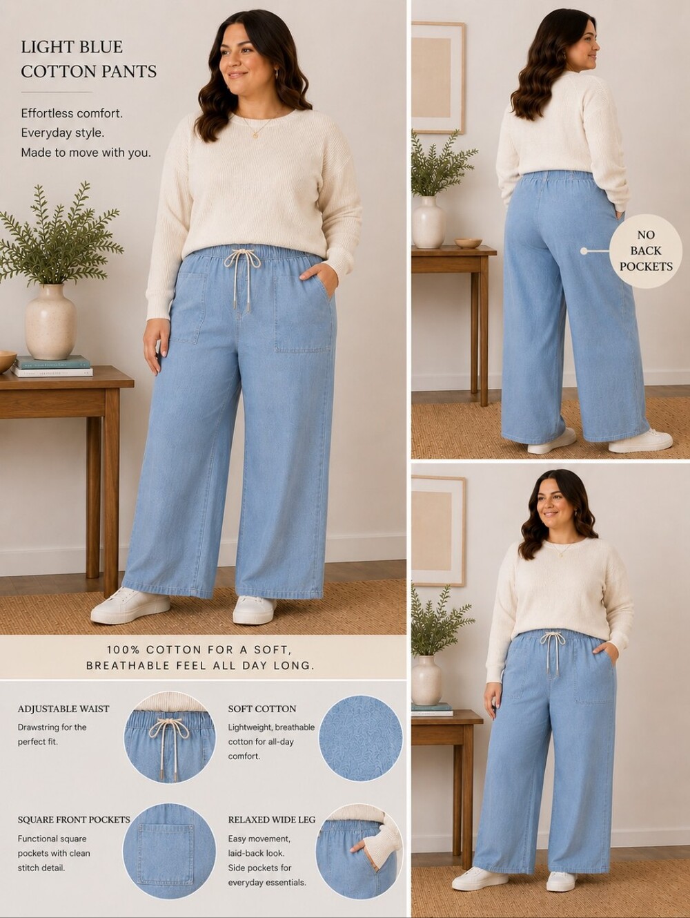 MICHAEL  Kors Light Blue Denim Waistband Detail